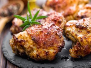 454g Marinated Boneless Chicken Thighs